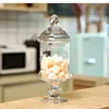 European Style Glass Storage Jar Transparent Candy Jar Candy Bottle Decoration Small Bottle Birthday Wedding Home Decoration 4