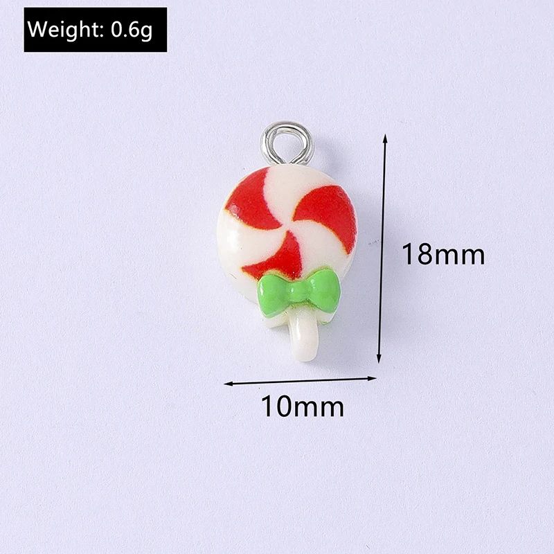 Duarte 20 Teile/los Nette Harz Weihnachten Santa Claus Baum Deer Charms Anhänger für Schmuck Machen Halsketten Ohrringe DIY Handwerk Geschenk – Detail 11