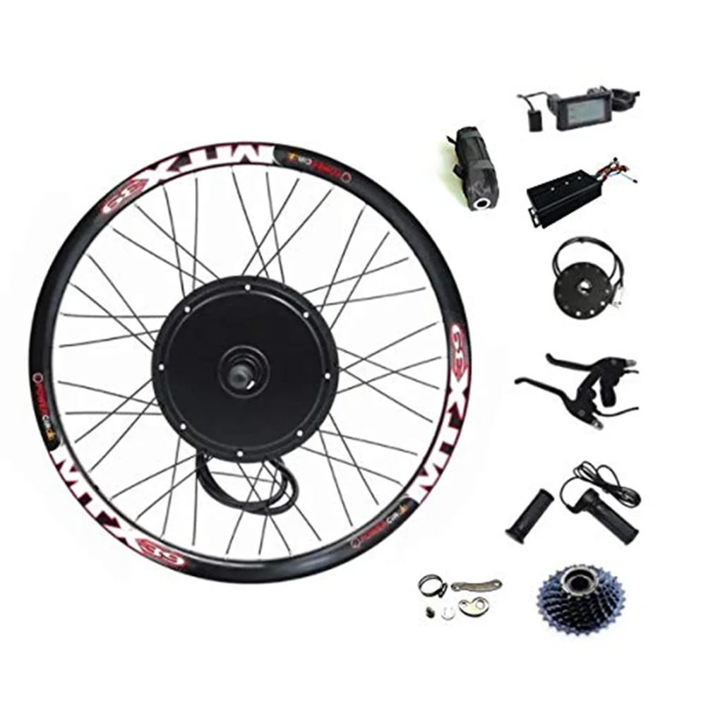 

72V 2000W Rear Wheel Motor,70-75km/h 2000W Electric Bike Kit Electric Bicycle Conversion Kit