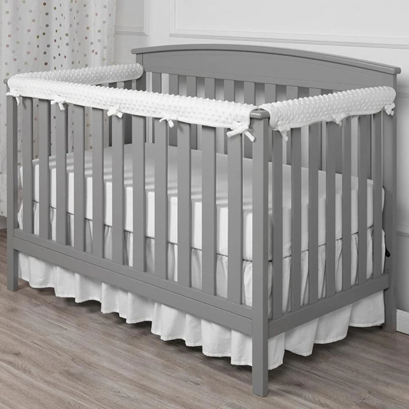 3pcs Baby Crib Bumper Pure Cotton Bed Collision Prevention Mattress Pillow Set Newborns Fence Protector Infant Bedding Kit