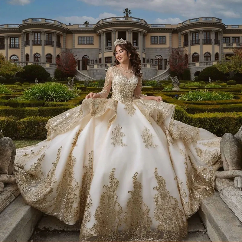 Elegant Gold Sweetheart Beaded Quinceanera Dress Princess Sweet 16 15 Ball Gowns | eBay Elegant Gold Sweetheart Beaded Quinceanera Dress Princess Sweet 16 15 Ball Gowns | eBay
