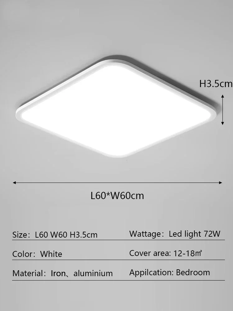 Led Deckenleuchte COOSNUG 64W Dimmbar Deckenlampe Modern Wohnzimmer Lampe Schlafzimmer Küche Panel Leuchte Mit Fernbedienung Deckenlampe Dimmbar Mit Fernbedienung
