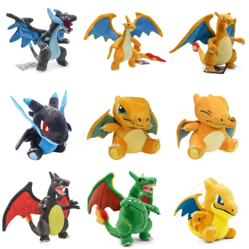 Pokemon Anime Figure Mega Evolution Charizard X Y Peluche Kawaii Charmander Peluche Bambola Regalo Festival