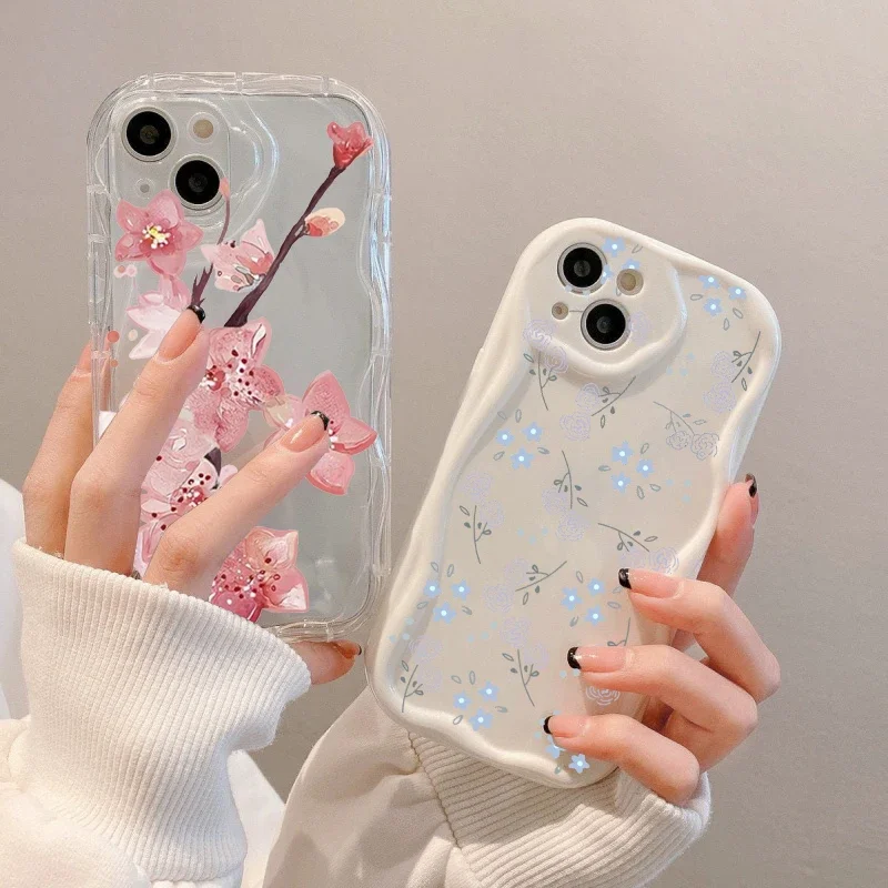 Plum Blossom Flower Phone Case - Elegant Floral Design