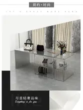  Clothing store in the middle of the island display table placed flowing table booth acrylic shelves rectangular 