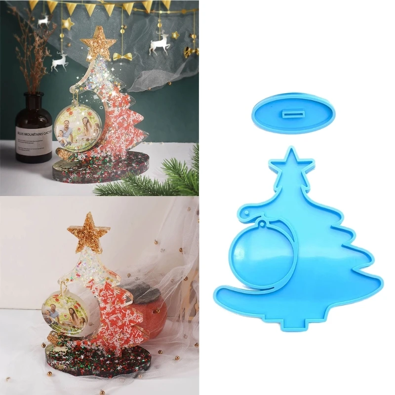 Christmas Tree Decoration Silicone Mold DIY Table Ornament Tool Epoxy Resin Mold DropShip