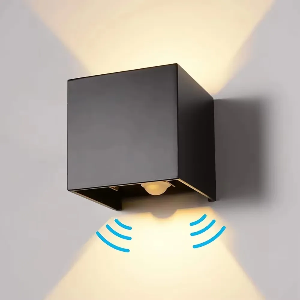 Weatherproof Outdoor LED Motion Sensor Wall Light - Decorative Sconce for Porch, Garden, and Yard