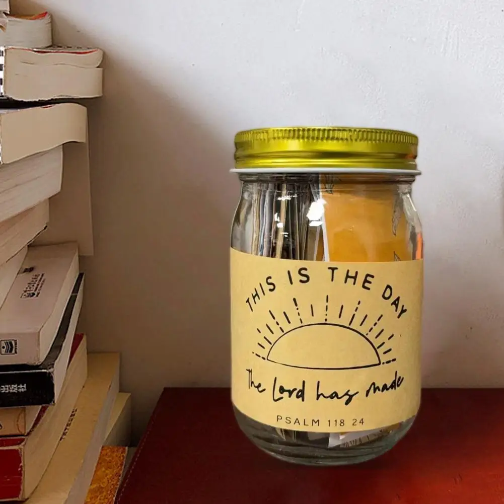 

Scripture Cards Christian Bible Gifts Encouraging Scripture Cards in Glass Jar for Emotional Support Prayer Requests Church Gift