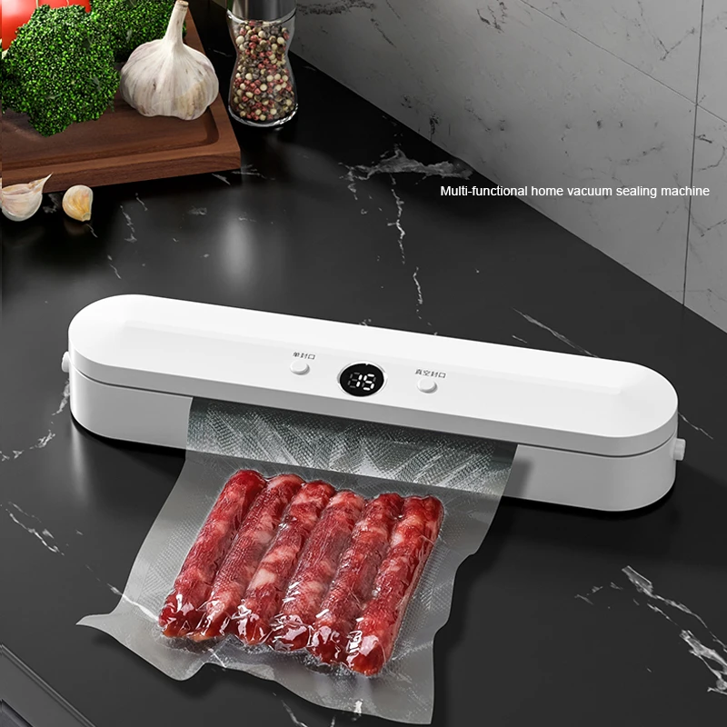 2024 New Kitchen Electric Vacuum Food Sealer Macchina Automatica Per La Sigillatura Sottovuoto Mini Imballaggio Sottovuoto Per Uso Domestico Con 10 Sa
