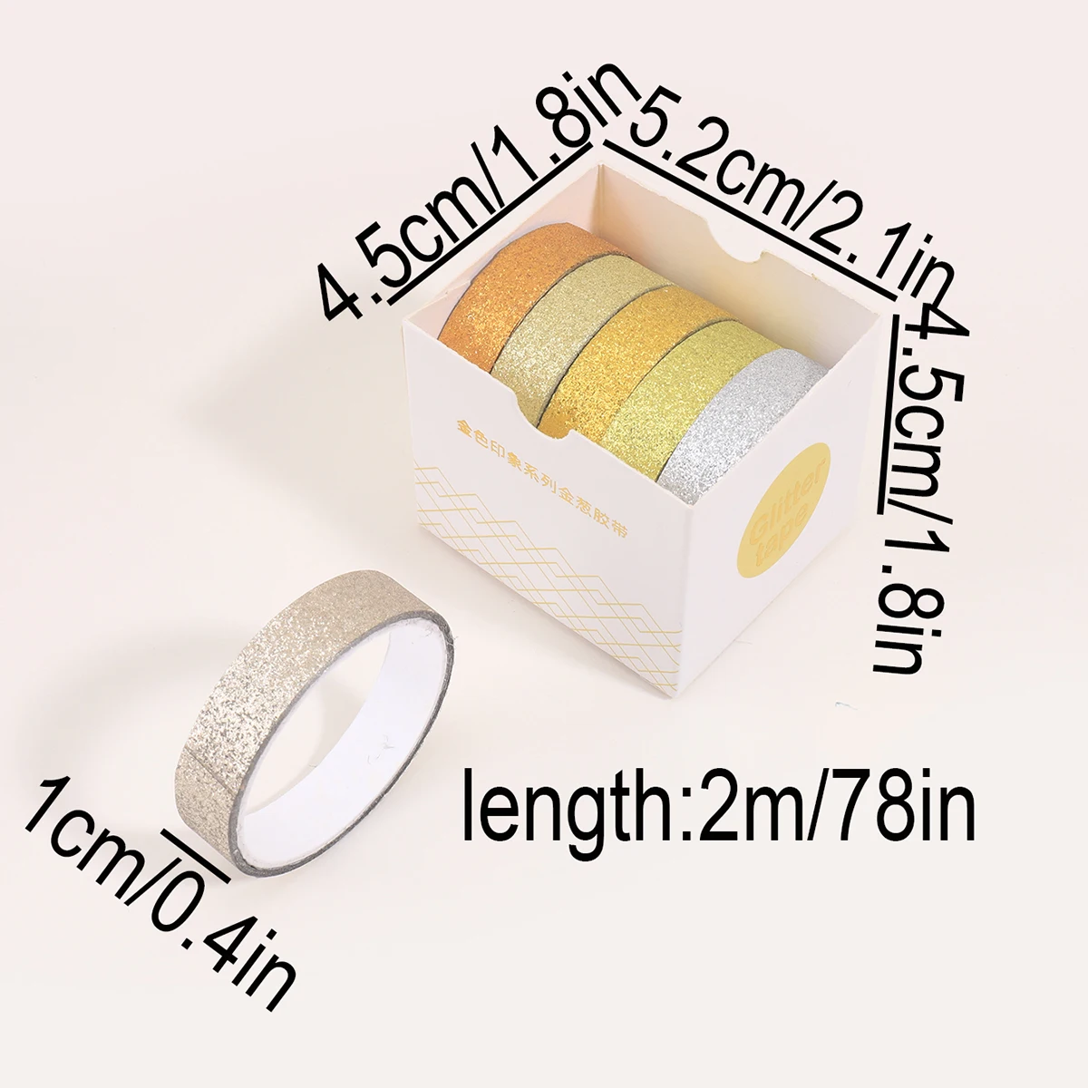 컬러 글리터 파우더 와시 테이프 2박스, 마카롱 컬러 팔레트, DIY 노트북 사진 앨범 장식, 친구에게 선물