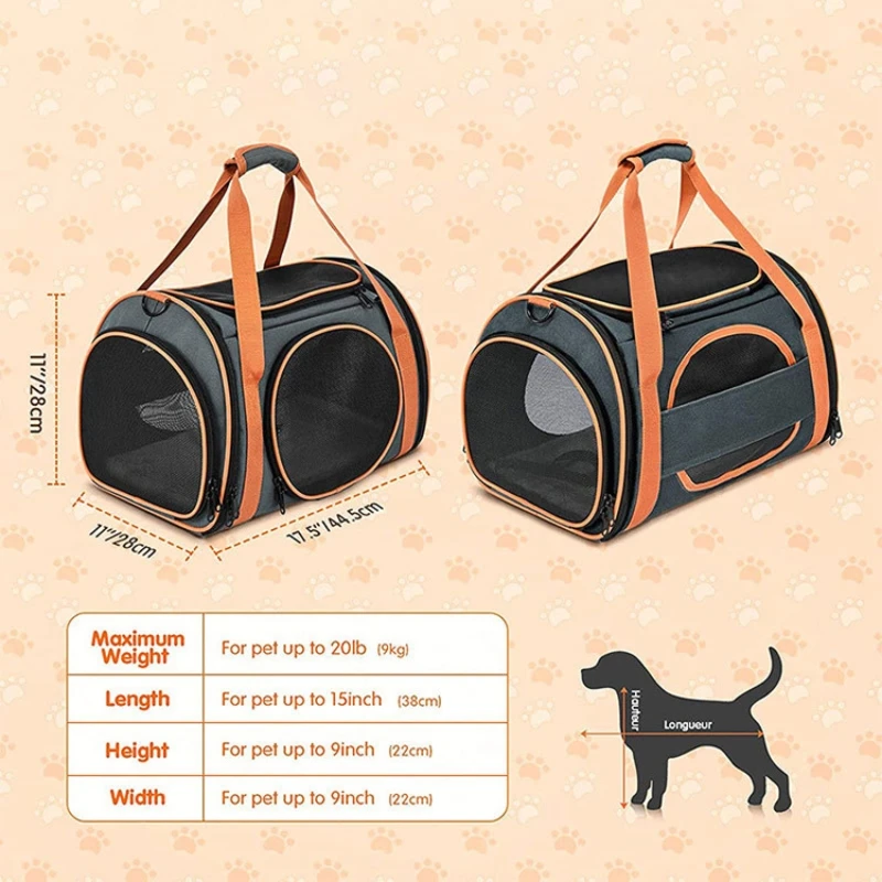 New Pet Portable Four-Sided Air Travel Case