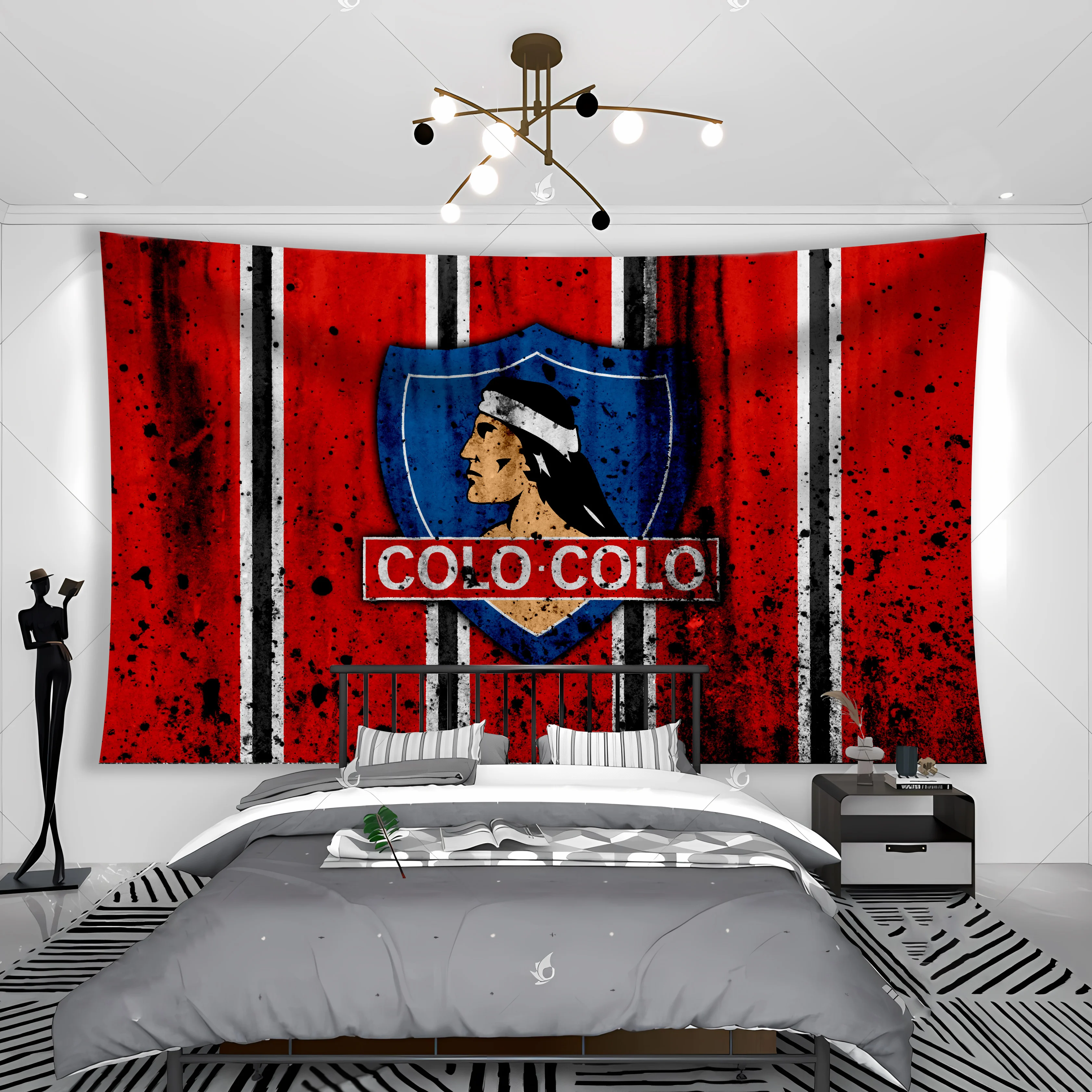 Chile Club Social Y Deportivo Colo-Colos Tapestry Banner Flag Garage Club Wall Hanging Decoration tapestry decor