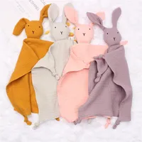 3-12 Months Baby Bath Towel Soft Bath Towel Cartoon Rabbit Doll Toy For Kids Boys Girls Easter Gift 2