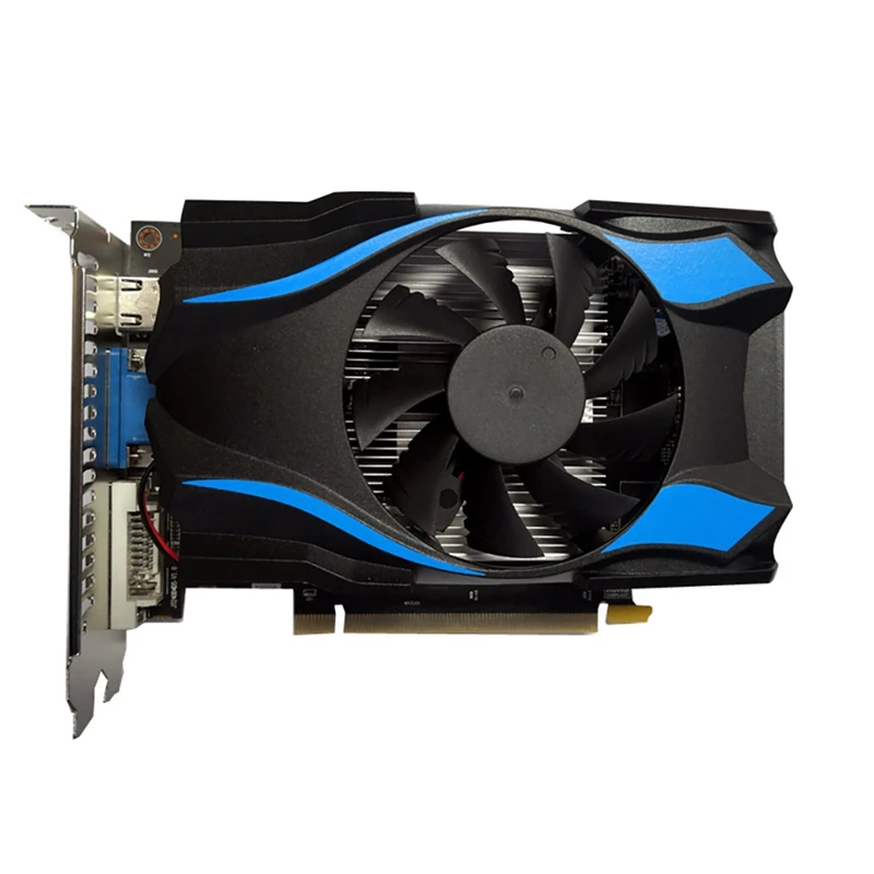 Desktop Computer Graphics Card HD R7 350 2GB 128Bit DDR5 1100Mhz DVI+VGA+HDMI-Compatible Discrete Graphics Card