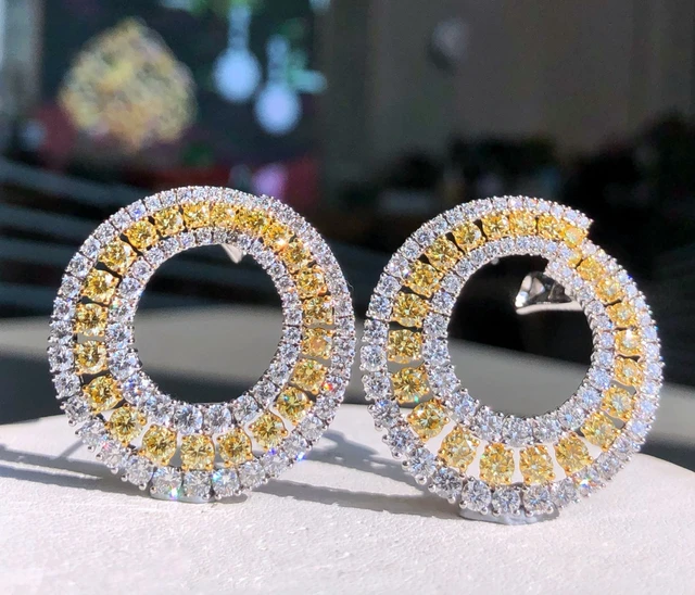 Amazon.com: Dazzlingrock Collection 0.20 Carat (ctw) Round Yellow Diamond  Mens Kite Shape Stud Earrings, 10K Yellow Gold: Clothing, Shoes & Jewelry