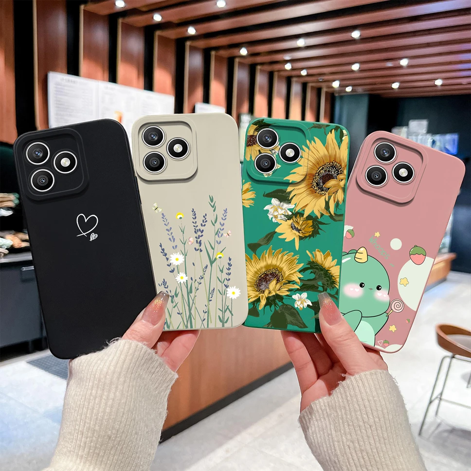 Line Love Print Shockproof Silicone Phone Case Cover