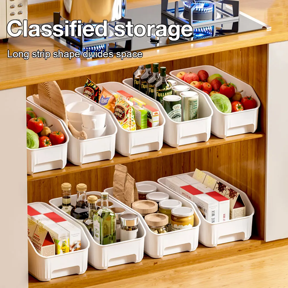 Kitchen Food Storage Box with Handle Large Capacity Spice Fruit Vegetable Container Cabinet Storage Box Kitchen Storage Organize 6