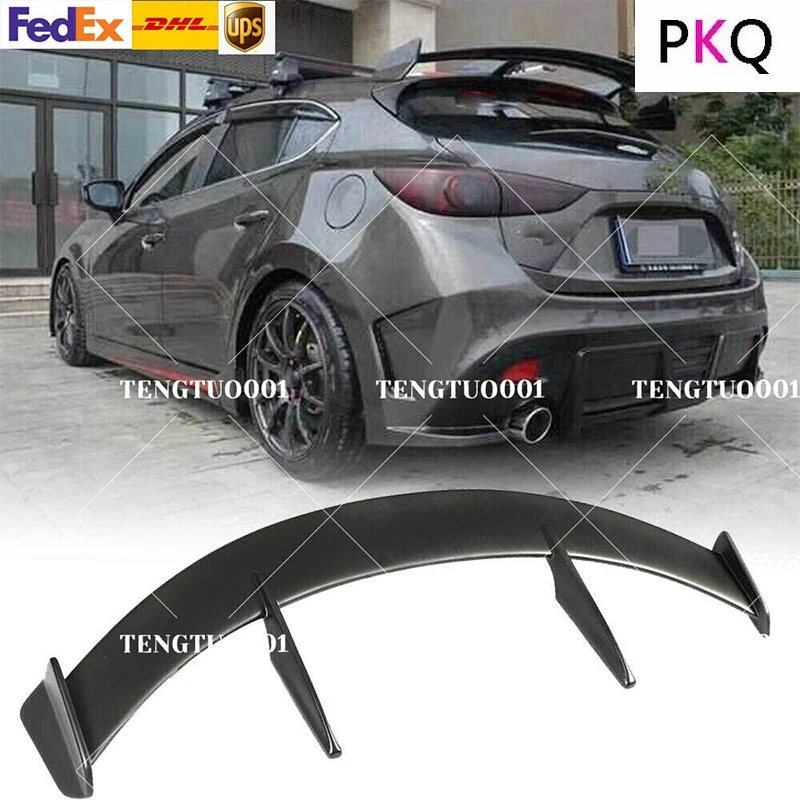 

PKQ подходит для Mazda 3 Axela хэтчбек 2014 2015 2016 2017 задний спойлер на крышу окно крыло черное 4 двери