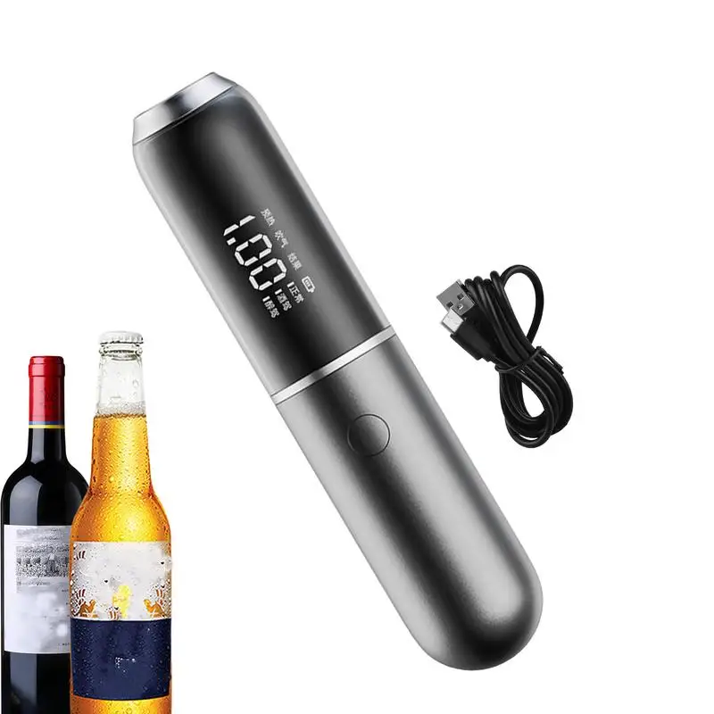 

Digital Alcohol Tester Mini Alcohol Tester Liquor Detector For Drivers LED Display Handheld Alcohol Test Tool With Charging