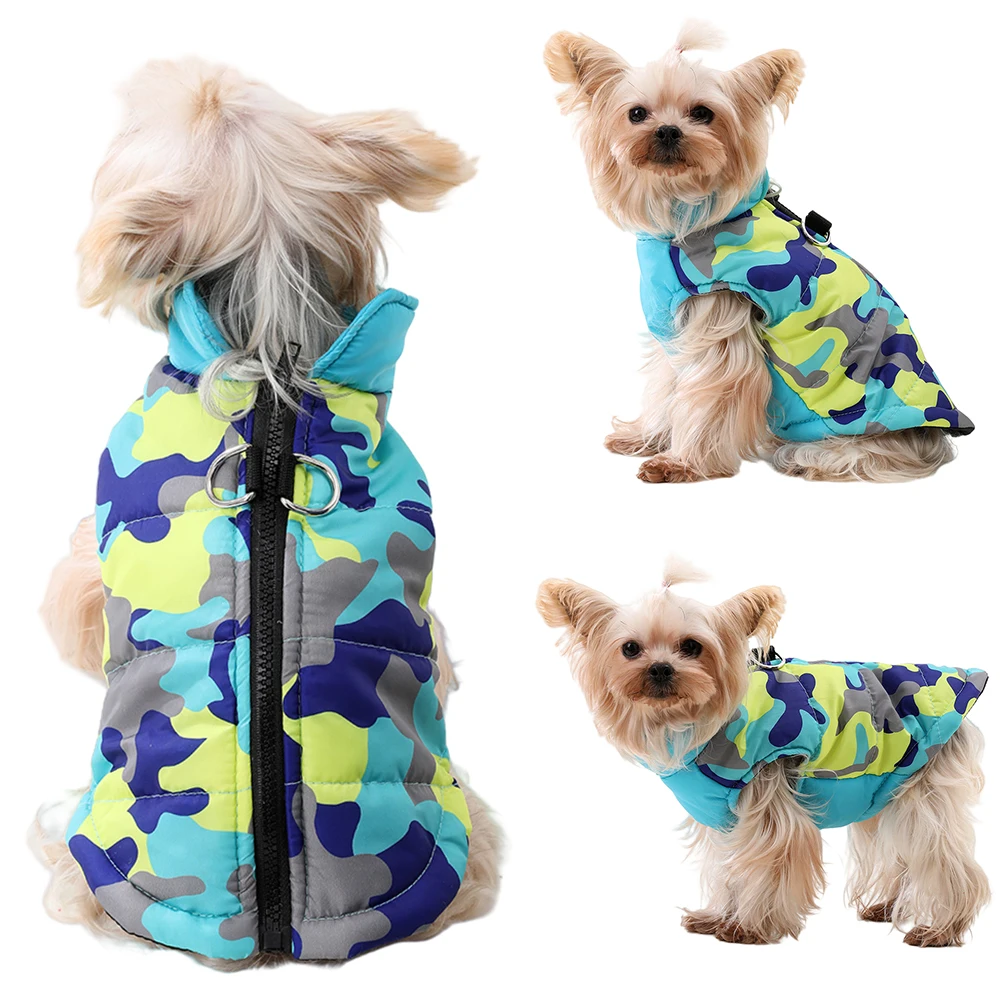 Veste d'Hiver Chien Imperméable Camouflage - 2025 - Doglovedesign : Vêtement et accessoires pour chiens