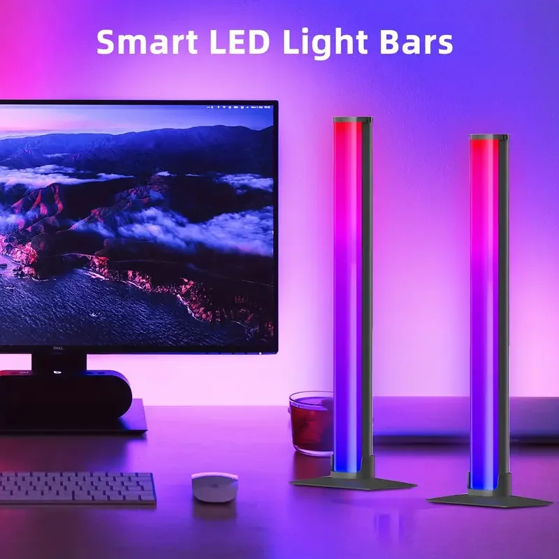 Vibrant RGB LED Light Bar with Dynamic Music Sync and USB Connectivity