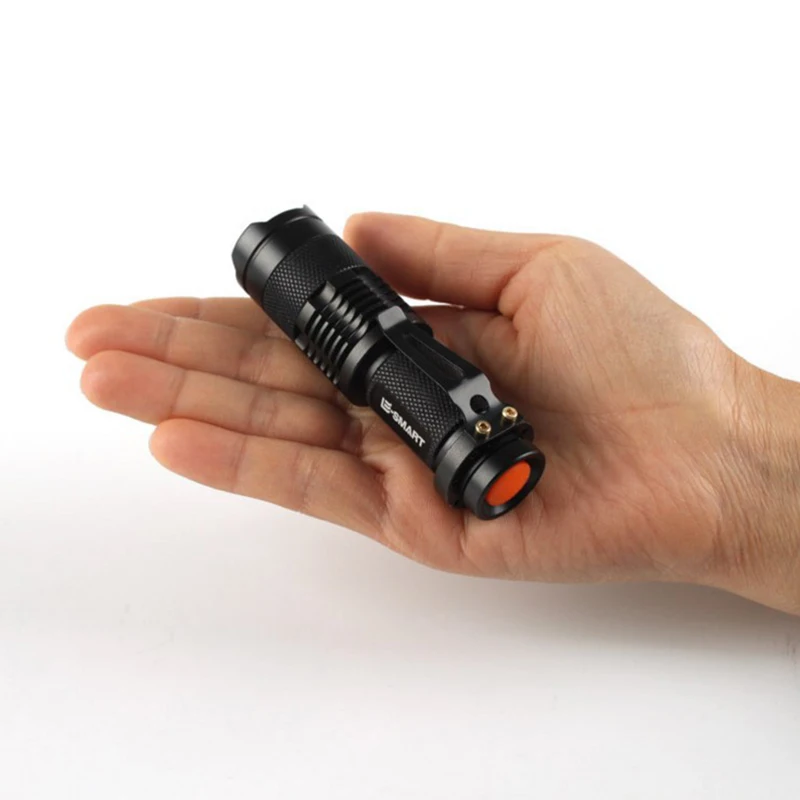 

1PCS Mini Zoom Flashlight With Telescopic Focus EDC Equipped With Ultra Clear Tactical Light Aluminum Alloy Waterproof Outdoor