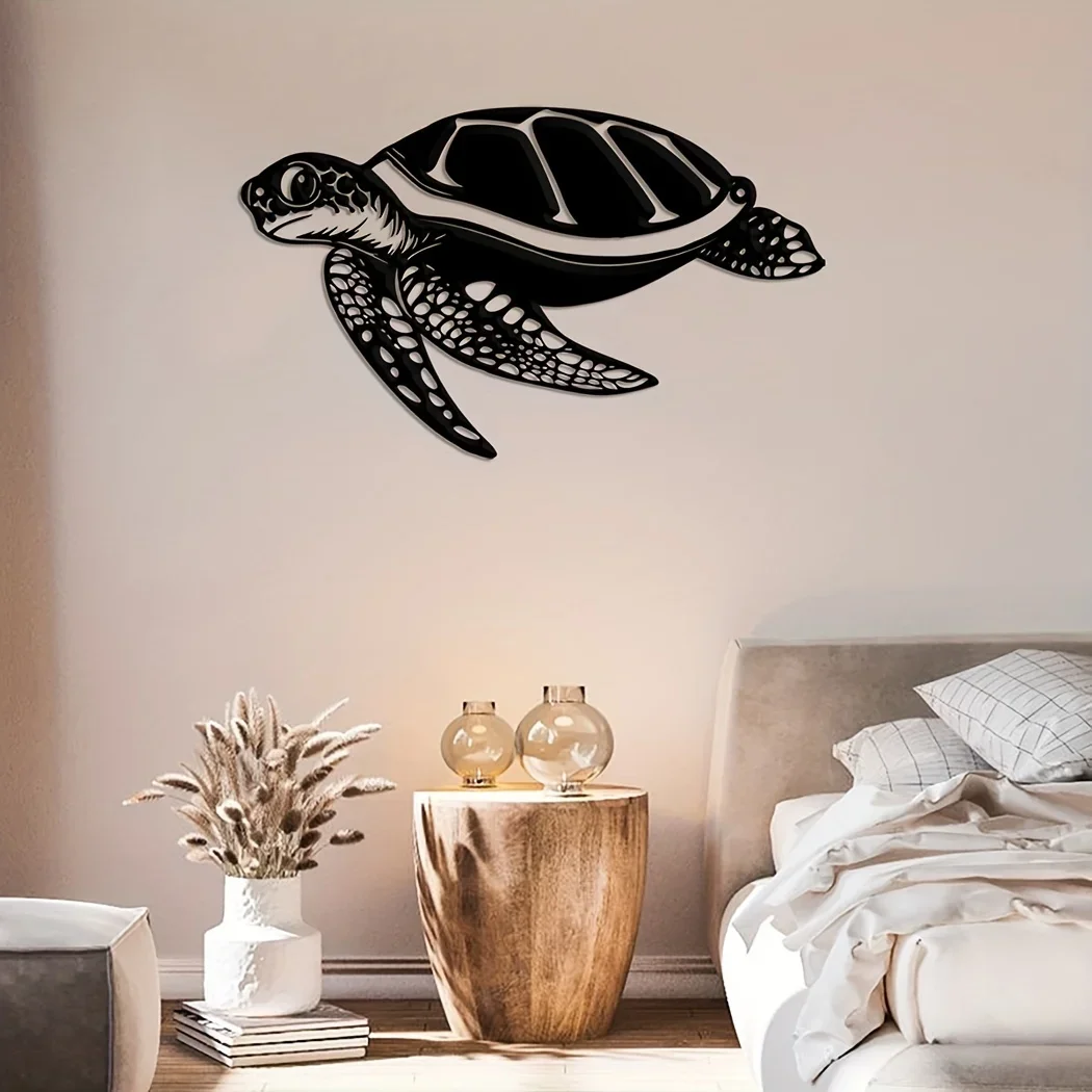 

Metal Sea Turtle Wall Art, Sea Turtle Wall Decor, Turtle Metal Sign, Beach House Decor, Front Door Decor Gift Fathers Day
