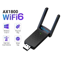 wifi usb adapter 1800Mbps WiFi 6 USB Adapter 5G/2.4GHz USB3.0 Wi-fi Dongle 1
