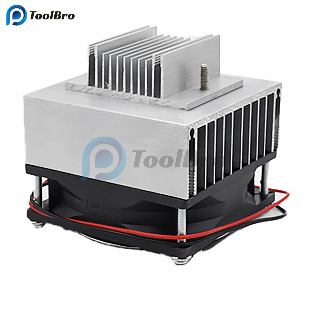 Aluminum Heat Sink 80*80*80mm Aluminum Heatsink Radiator Heat Sink DC 12V 45W for TEC1 Thermoelectric Cooler Peltier TEC1 12706 12705 12703 12715