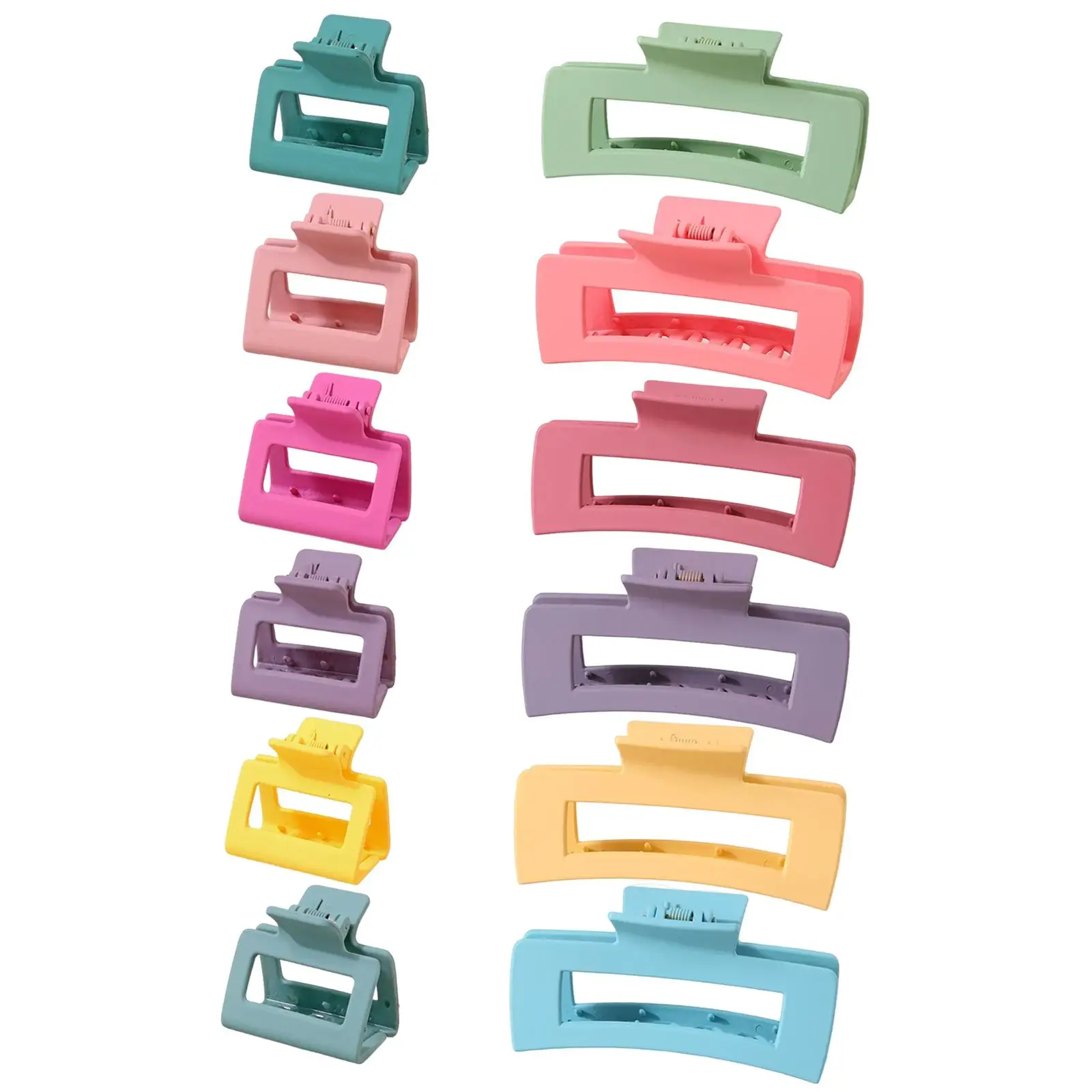 

12x Hair Clips Variety Pack Hair Grips Hair Accessories Hair Clamps Hair Claw Clips Hair Jaw Clip for Long Hair Curly Hair