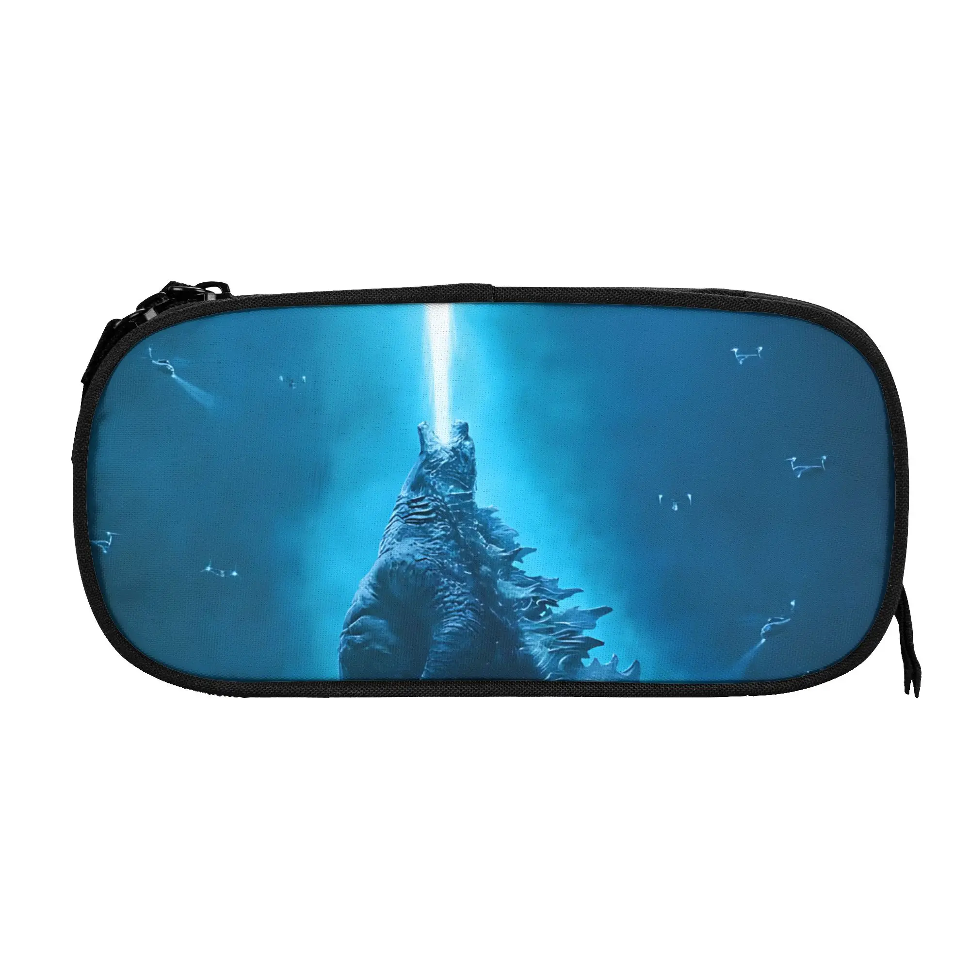 1 Piece Sky Pencil Cases Pen Holder Storage Stationery GODZILLA Supplies Large Storage Pen Box Pencil Bag for Students
