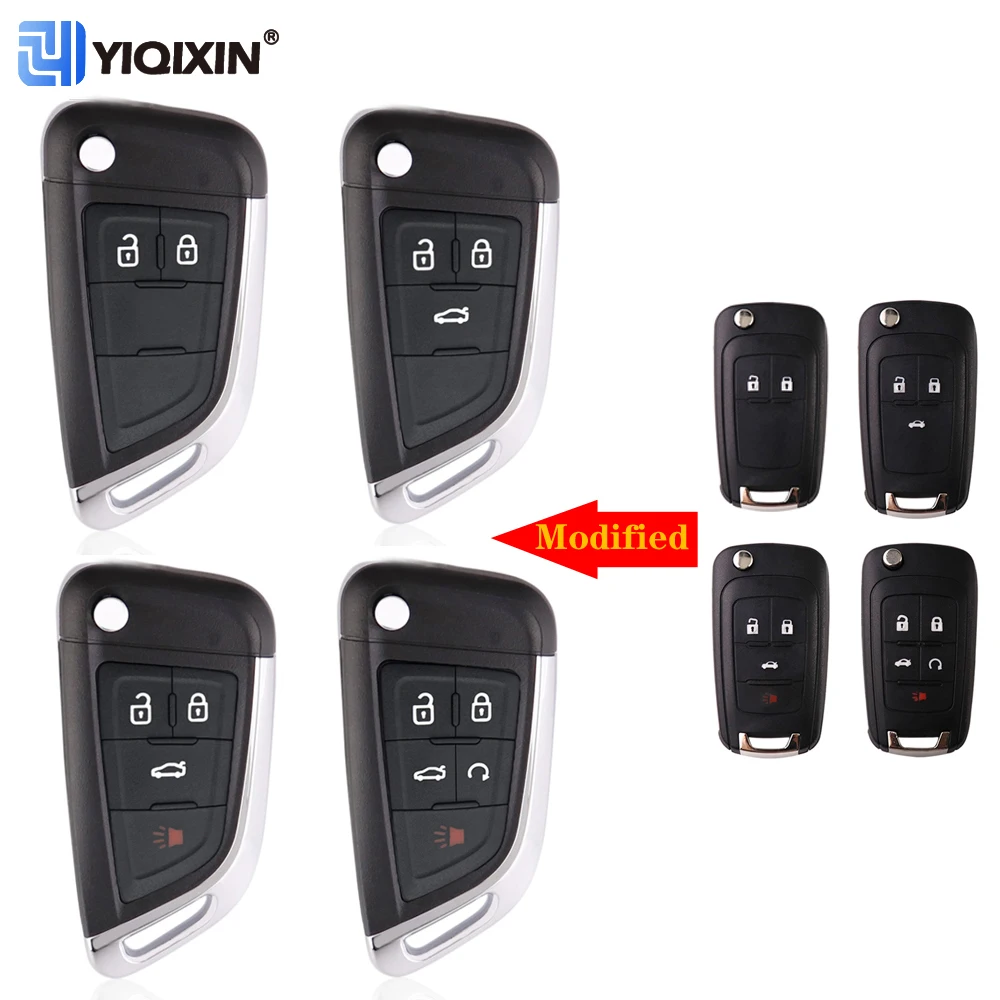 Modified Filp Car Key Shell For Opel Vauxhall Insignia Astra Buick For Chevrolet Cruze Epica Camaro Impala Malibu Orlando Aveo