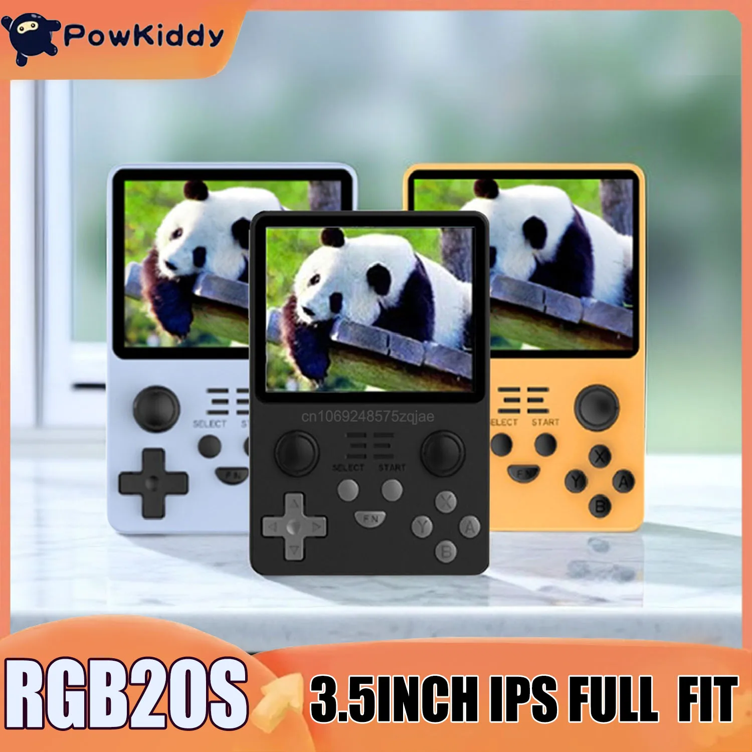 2023 Powkiddy Rgb20S Console Di Gioco Retrò Sistema Open Source Console Per Videogiochi Portatile Con Schermo Ips Da 3.5 Pollici 256G Con 58000 Giochi