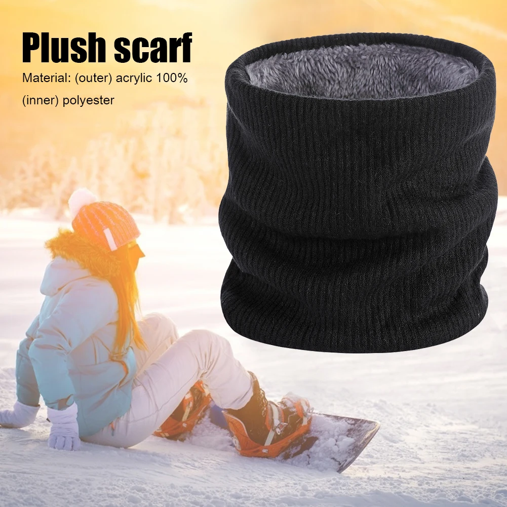 Fashion Soft Knitted Neck Warmer Sport Scarf Women Men Face Cover Winter Skating Running Warm Scarves Thick Neck Scarves Collar