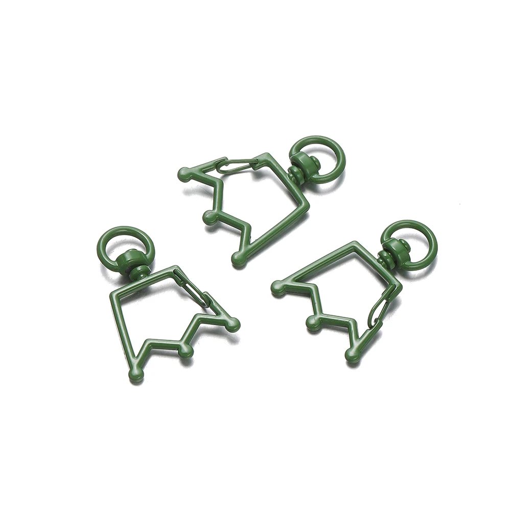 5-Piece 26mm Crown Ring Lobster Clasp Set for DIY Jewelry and Crafting