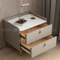 Тумбочки Шкафы Прикроватная тумбочка для гостиной Мебель для дома Современные шкафы Прикроватная тумбочка Белый шкафчик для хранения для спальни — изображение 2