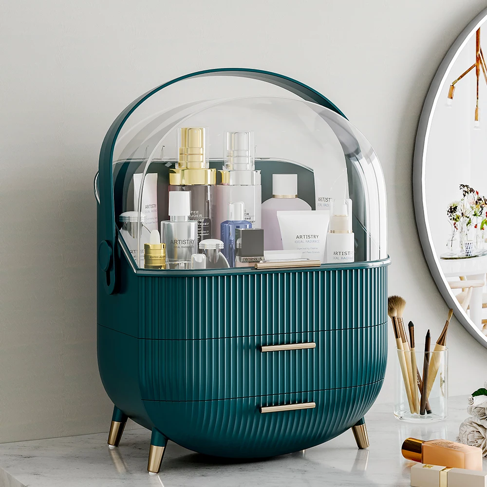Dustproof Makeup Organizer with Drawers: 3 - 5 Days Free Delivery Only UK