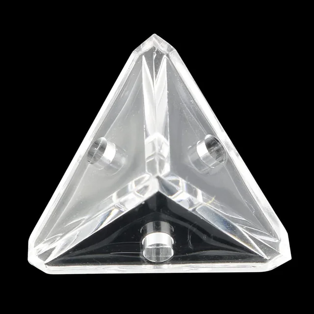 12Db Akril Konzol Félig Átlátszó Csavarokkal Tiszta, 3 Lyukú Derékszögű Zárójel - Image 6