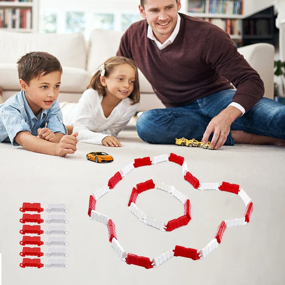Road Barrier Obstacle Field Fence Mini RC Drift Racing Car Track Set Runway Racetrack for 1/14 1/16 1/18 1/24 1/28 Mini RC Car