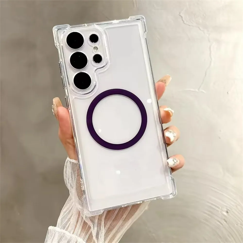 Ultra Clear Magnetic Phone Case with Shockproof Corner Protector