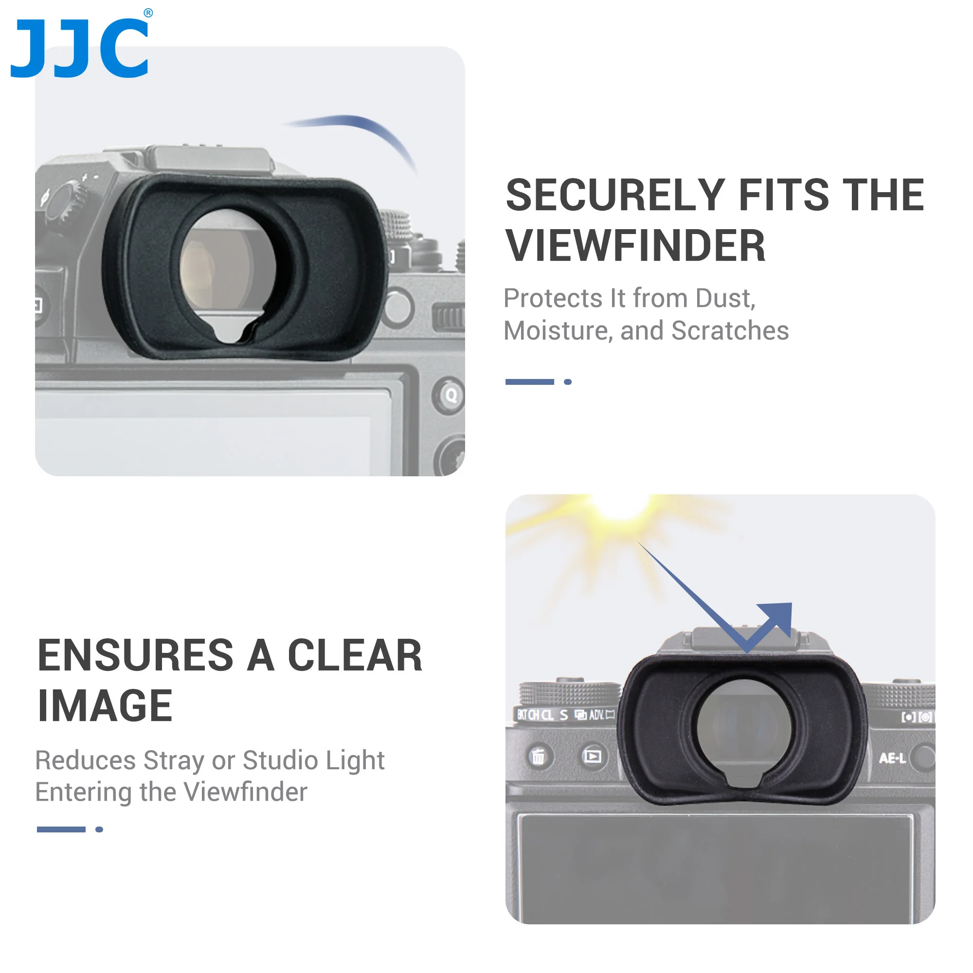JJC EC-XT Soft Silicone Viewfinder Eyepiece Eyecup