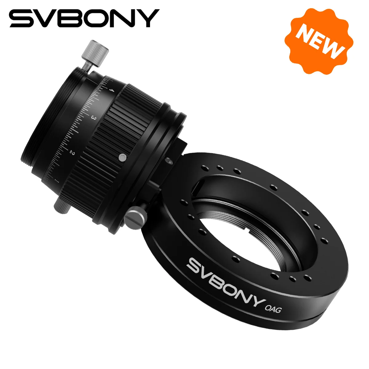 Svbony SV238 Astronomie OAG Off-Axis-Guideeinheit für Deep-Sky-Astrofotografie für SV503 SV550 MK127 Astronomisches Teleskop Schwarz
