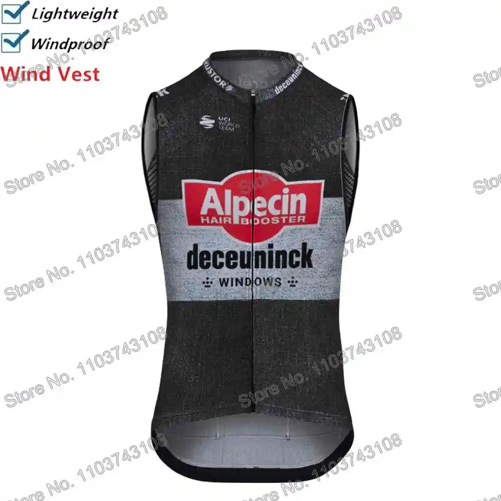 Alpecin Deceuninck Netherlands Cycling Vest Windbreaker Men Wind Vest Summer Road Bike Jersey Sleeveless MTB Bicycle Jacket