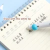 3pcs Happy Beans Gel Pens Set Ergonomical Triangle Grip Erasable Black Color Ink 0.5mm Ballpoint for Writing School A7682 3