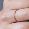 Minimal Simple Tiny Rings For Women 1mm Full Round Minimalist Thin Dainty Stacking Sandblast Stainless Steel Ring Jewelry 2023 3