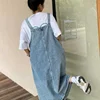 Spring Summer Denim Overall Dress Women Sleeveless Jeans Dresses Fashion Female Solid Slip Casual Loose Spaghetti Strap Dresses 6