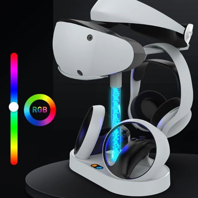 

Charging Base For PSVR2 Magnetic Absorption Charging Dock Headset Storage Rack Charging Base VR Glasses Chargers