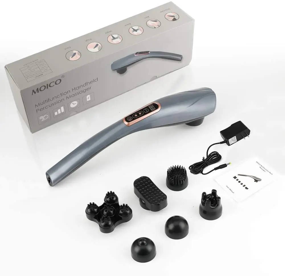 Cordless Rechargeable Portable Handy Electric Massage Machine Full Body Infrared Handheld Percussion Hammer Massager