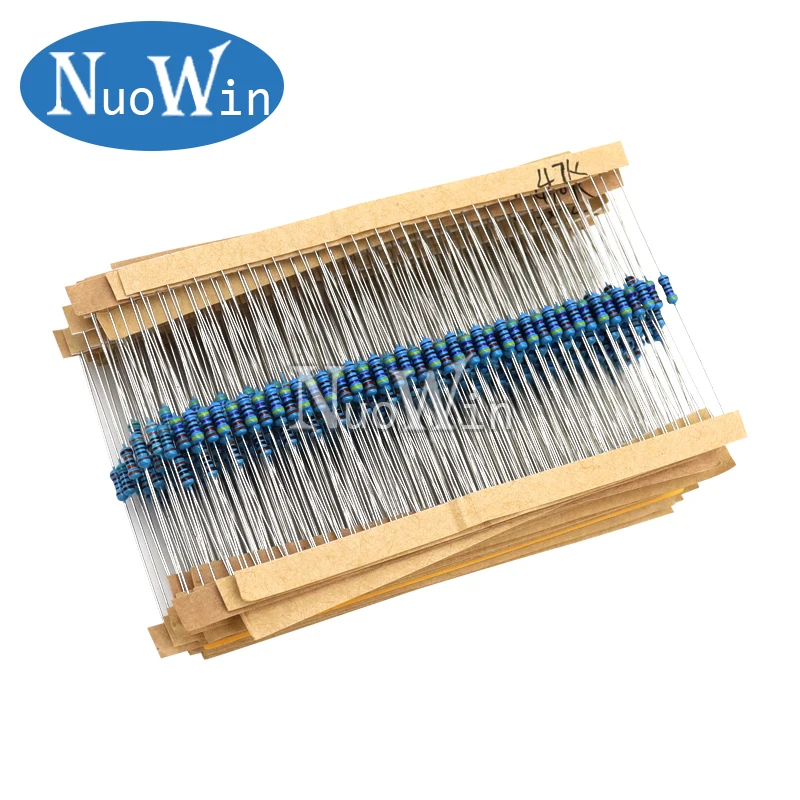 2500pcs/Lot 50 Values 1R-10M ohms 1/4W Metal Film Resistor KIT Resistance 1% Assorted Set