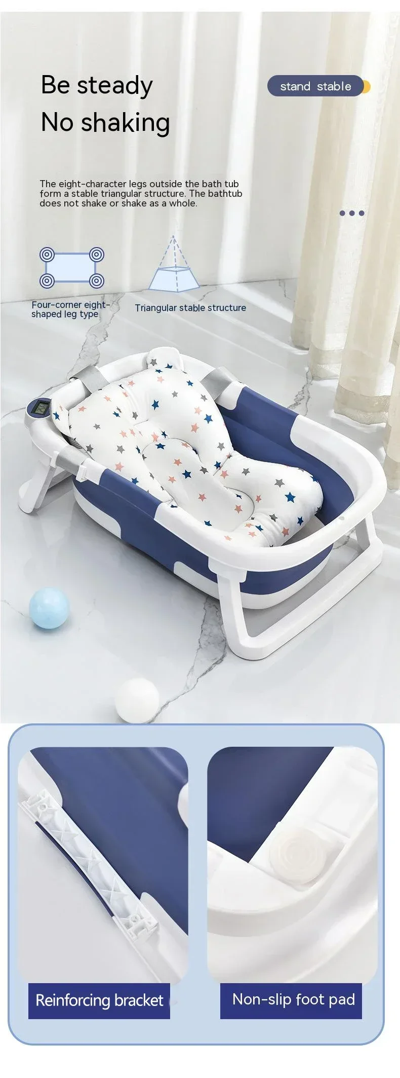 Portable Baby Bath Foldable Real-time Temperature Sca1164d119f147daaef146a6da5234c1M